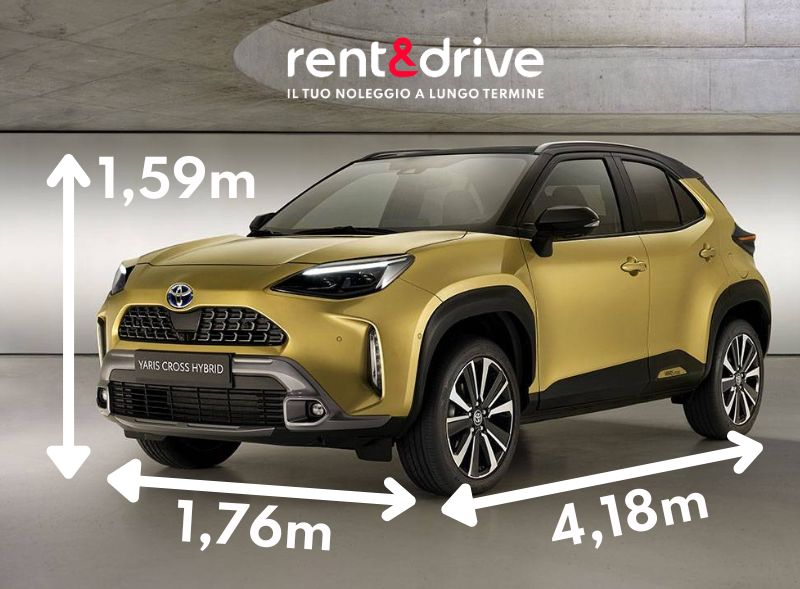 Toyota Yaris Cross dimensioni 2025