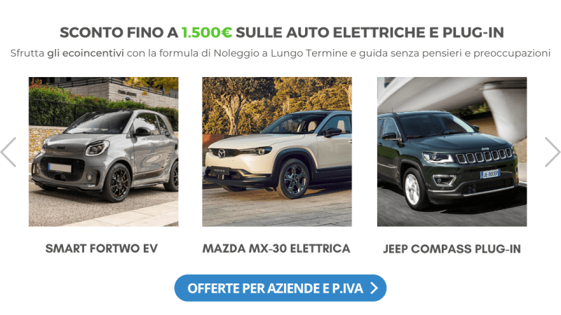 offerte ecobonus noleggio lungo termine auto elettriche aziende e partita iva